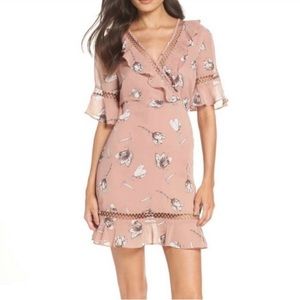 Flirty dusty pink dress - open back